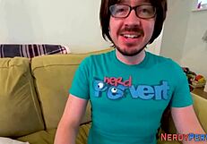 Leeds Geek Sprays Cum In Mouth First Time