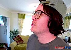 Leeds Geek Sprays Cum In Mouth First Time