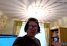 Leeds Geek Sprays Cum In Mouth First Time