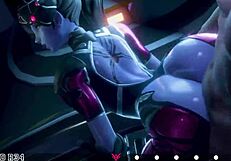 Get ready for some rough and intense action with a big ass bitch in doggystyle position