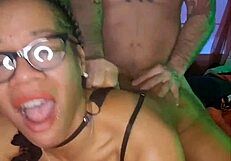 riding my master then getting on all fours until he hurts my holes and cums on my face like a good whore