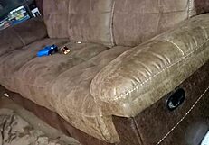 subtle blowjob on the sofa hints at rimjob and intense sex