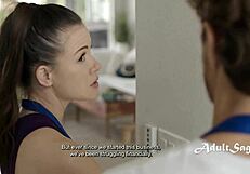 Married woman Alison Rey has great big natural tits and she is a cuckold