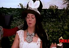 alice's wild wonderland gangbang with crazy teens in fantasy foursome!