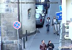 Horny Bareback Exhibitionist Twinks Lick, Finger, and Assfuck Each Other for Cumshot