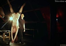 Whispers of Pain in Hardcore Bdsm and Bondage Teen 18+ Slave Licking Cum