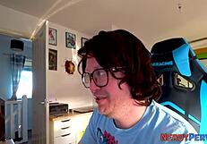 First Time British Newbie Sucks Leeds Guy with Passion