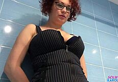 Married woman with big breast has sex with another man and swallows semen
