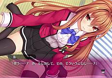 Lingerie-clad girls in bukkake hentai blowbang game