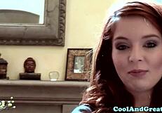 I am a redhead petite ginger babe in an outdoor roleplay scene, wearing stockings and lingerie.