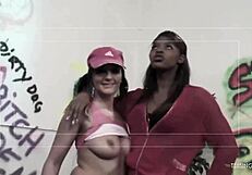 seeing lexi kiss brunette turns fun into interracial foursome