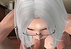 POV Finale Reveals Librarian's Huge Tits in Action