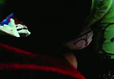 Blonde whore devours monster cock in couple's blowjob scene!