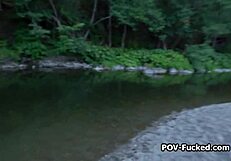 Riverside quickie with beautiful stranger