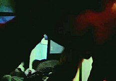 Blonde whore devours monster cock in couple's blowjob scene!