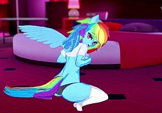 rainbow dash craves you to ride her after groping - my little 18+ pony