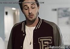 Sexy Brunette Teen Girl Gives Blowjob And Oral Sex To Football Player Before Fucking Him Passionately