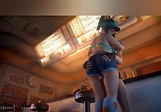 Sexy Mei compilation with big cock titty fuck and handjob