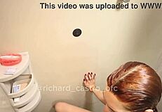 Corninho begged to fuck his wife, so I took Reh Queen in the bathroom.