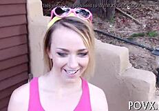 Young Jennifer White Bent Over for Rough Doggy Fucking