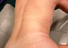 Blonde Addyson James bent over for big cock in step mom taboo.