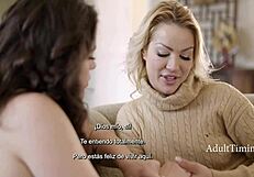 Latina Lesbo Lover Dominates with Fierce Fingering in Spanish Subs