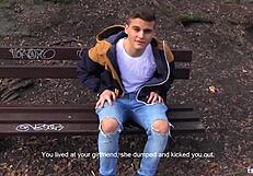 Feel The Rough Passion As This Euro Twink Gets Hunted For Anal.