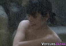Hidden camera captures high definition videos of naked Asian teens in the shower