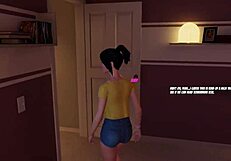 so cute when she eat my cum - house party game - amy