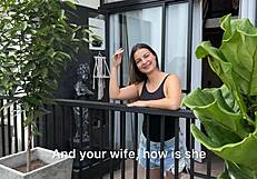 I Seduce My Married Neighbor, He Fucks My Hairy Pussy And Cums In Mouth While Husband Away