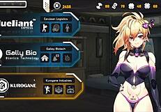 Dziewczyna android dochodzi orgazmem od analnej wiertarki