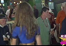 Fantasy Fest Sluts Flash On Street.