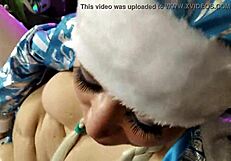 santa claus gets rough and hard with snow maiden during xmas chaos