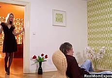 Blonde Milf Licks And Swallows Big Cock For Cumshot Attention