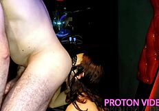 Skinny Brunette Licks Ass Rimjob Deep