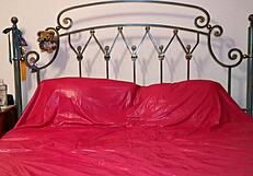 Sissy slut cums fast in vintage pink garter belt