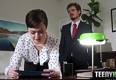 My Small Secretary Jade Valentine Getting Fucked By Robby Echo!