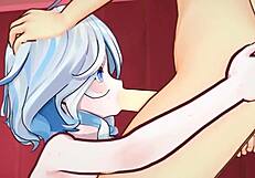 Furina gets corrected in this animated hentai from Genshin Impact