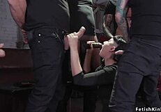 Big Booty Slut Gets DP Gangbanged in Intense Bondage!