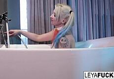 Leya Falcon Tub Shower Masturbation