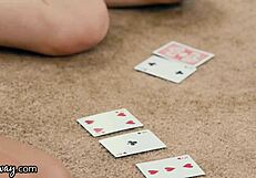 Redhead step-cousins feel intense passion in 3way scissoring reunion