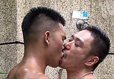 hot asians fuck at pool party