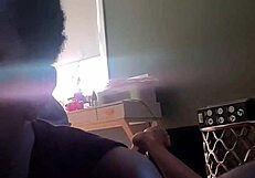 Ebony girl licks ass and deepthroats monster cock