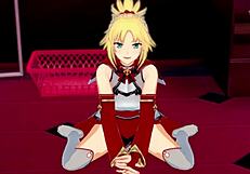 Mordred strokes you and lets you cum inside!