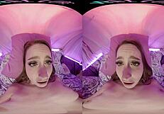 Vrallure Pillow Palace – Petite Blonde Masturbates With Toys!