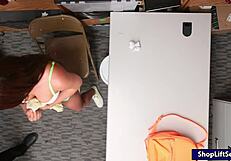 davina davis feels the thrill of getting fingered and boned by the officer at work