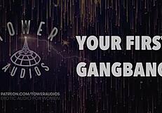 your first group experience erotic audio for women.