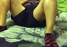 Wife Fucks Husband, Sucks Cock in Horny Homemade Fingering Groupsex