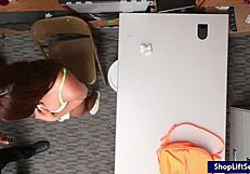 davina davis feels the thrill of getting fingered and boned by the officer at work