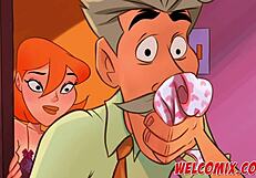 Oh wow, hot milf Mary's best hentai moments!